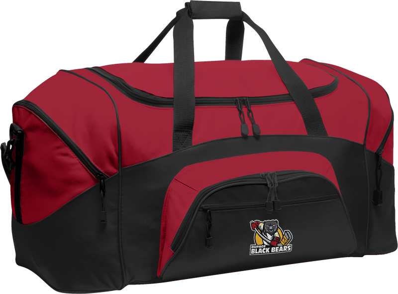 Dupage Black Bears Standard Colorblock Sport Duffel