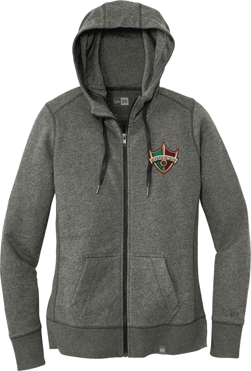 Delaware Ducks New Era Ladies French Terry Full-Zip Hoodie