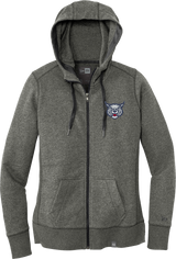 CT Bobcats New Era Ladies French Terry Full-Zip Hoodie