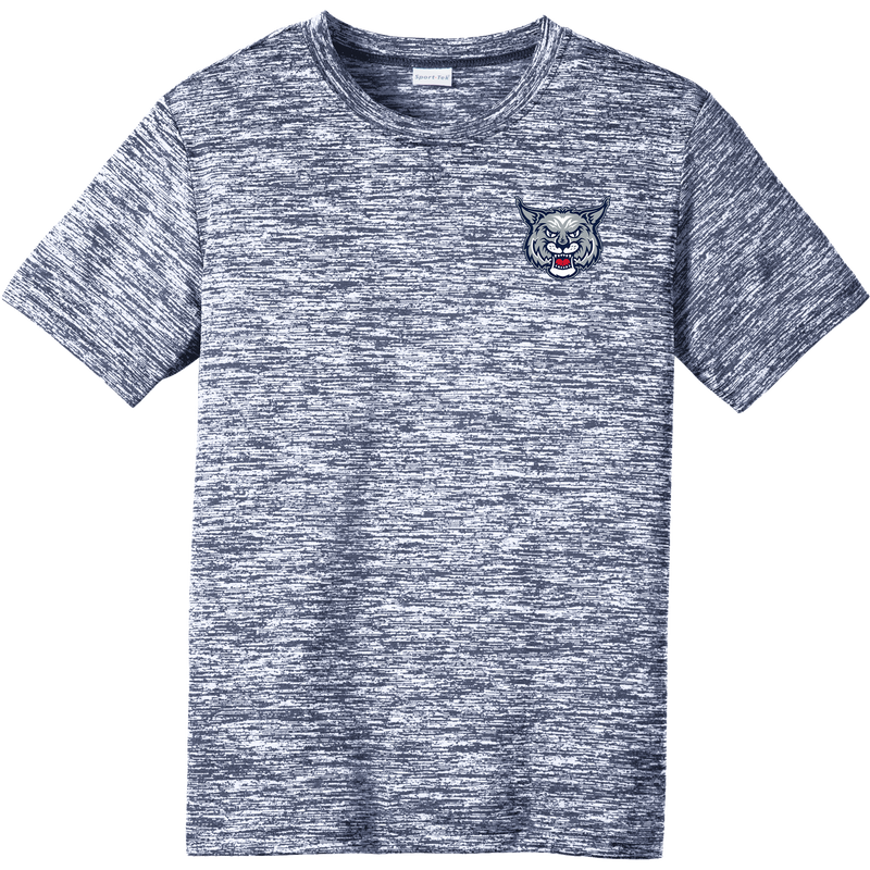 CT Bobcats Youth PosiCharge Electric Heather Tee